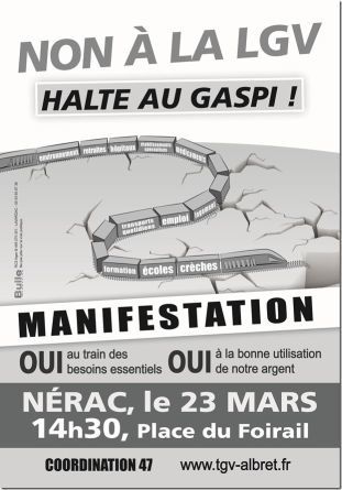 LGV manif Nérac