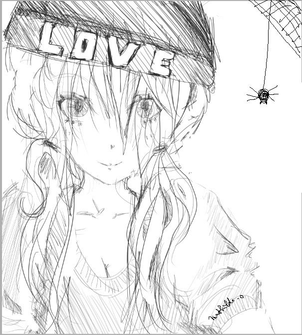 dessin manga love