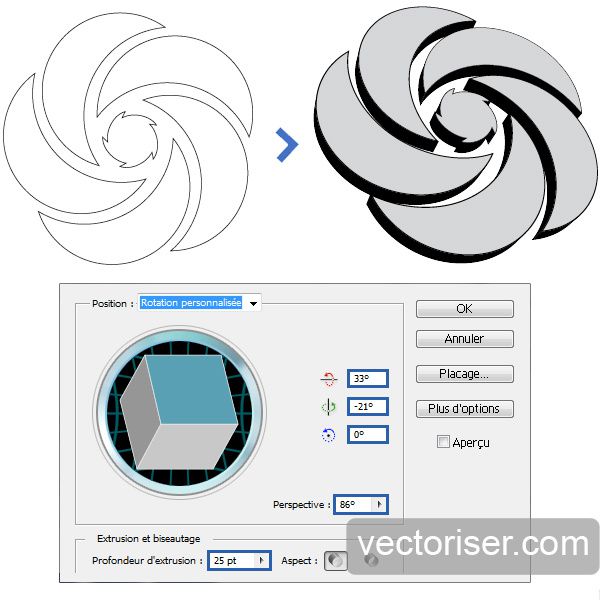 Vectorisation logo vectoriser Illustrator 06