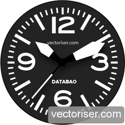 vectoriser image vectoriel cadran montre Illustrator