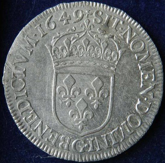Louis XIV 1649 0,5 Ecu