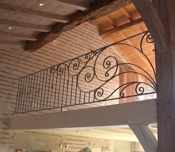 Rampe style volute atelier dans fer Inspiration Garde Corps Escalier