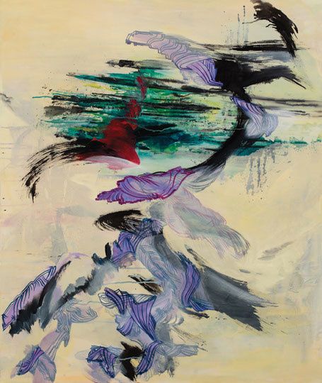 55-suling-wang-drifting-bamboo,-oil-on-canvas,-2012,-122x10