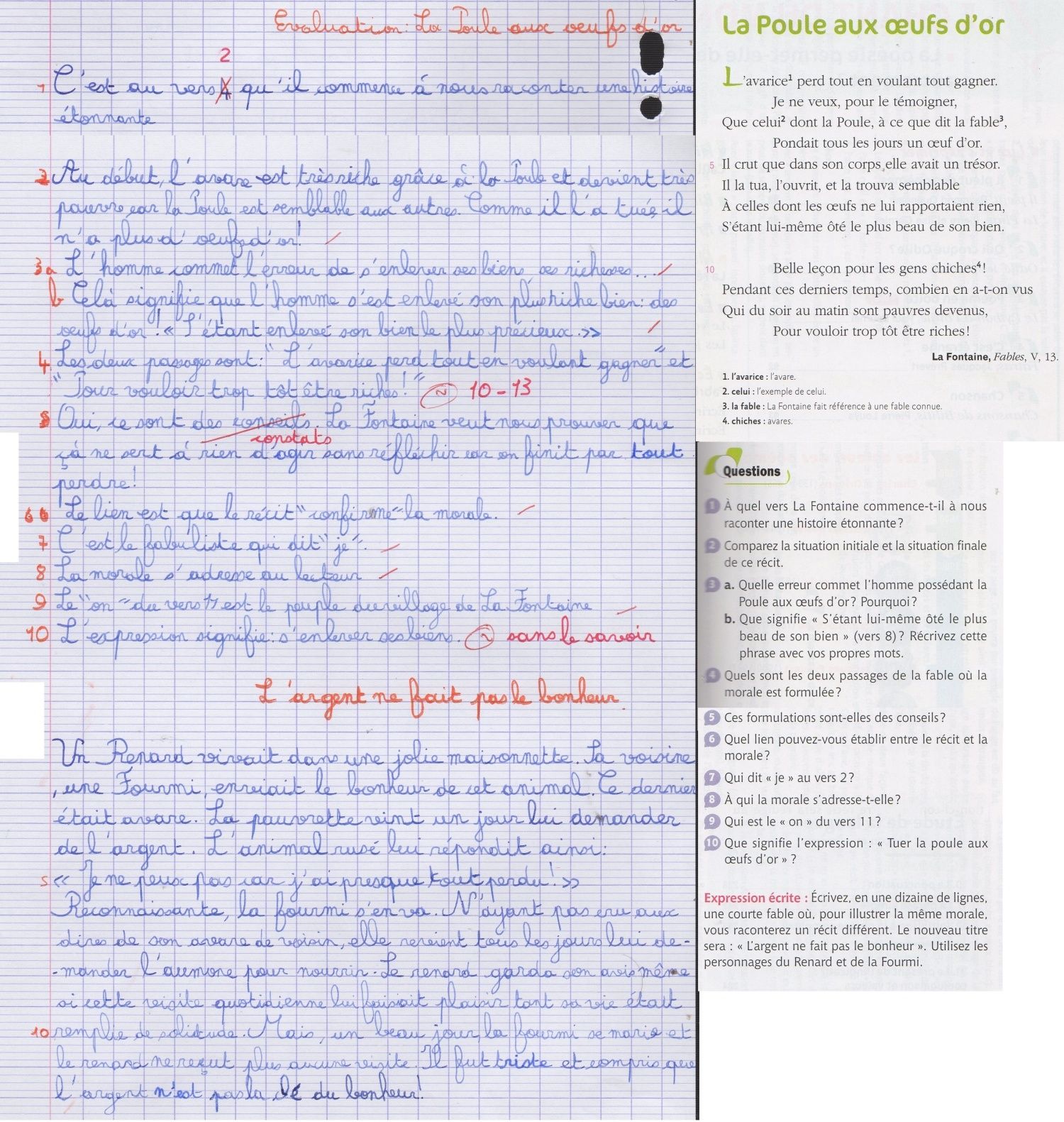 evaluation maths ce1