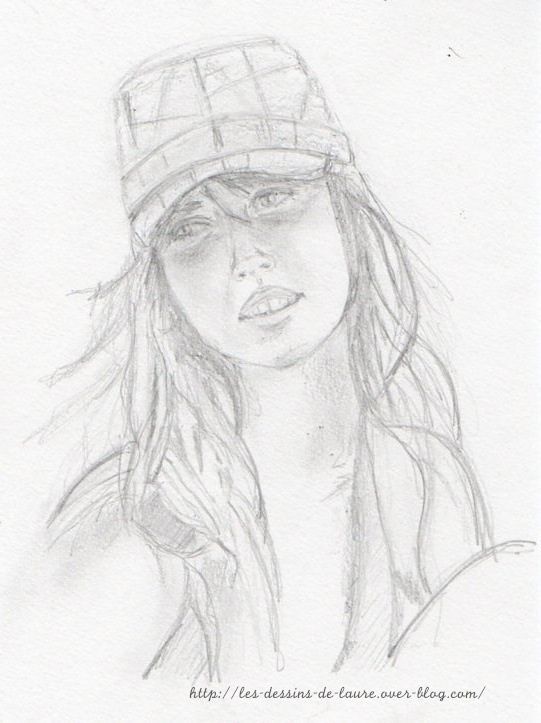 Dessin Dessin, portrait d'une fille