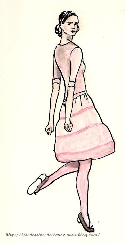 dessin jeune femme mode