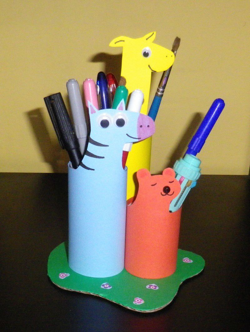 Pots à crayons (avec des rouleaux de papier toilette) - La malle à  gribouille