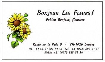 Bonjour les fleurs