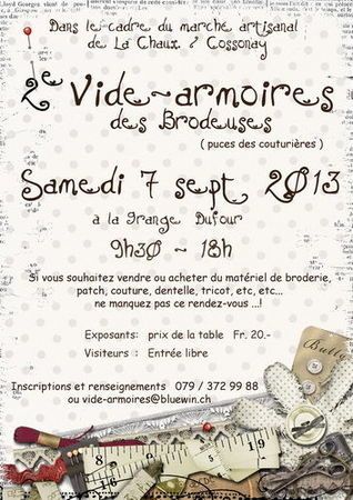 Vide-grenier brodeuse