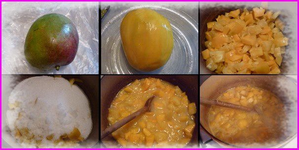 confiture ananas mangue