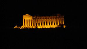 Agrigente-temple concorde de nuit