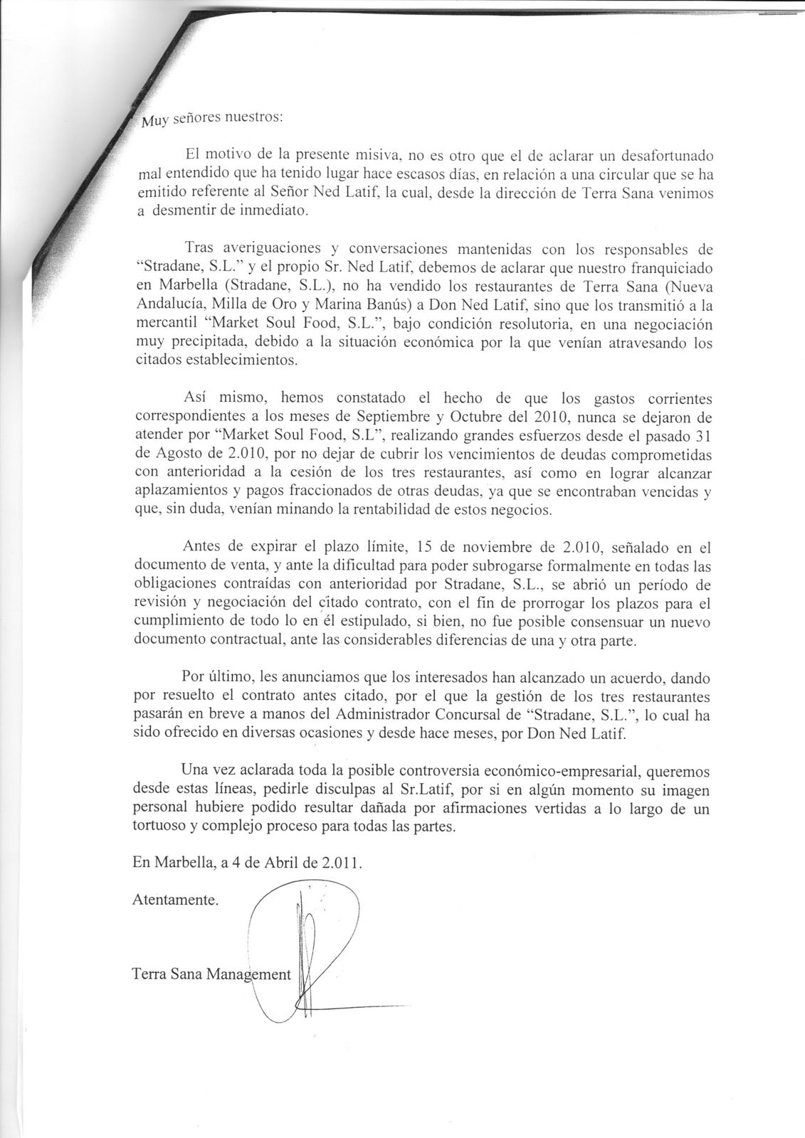 Carta Notarizada