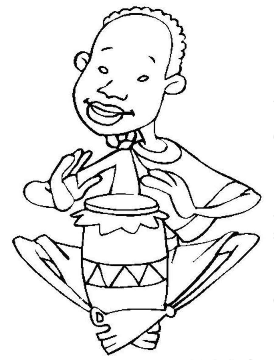 african drums coloring pages