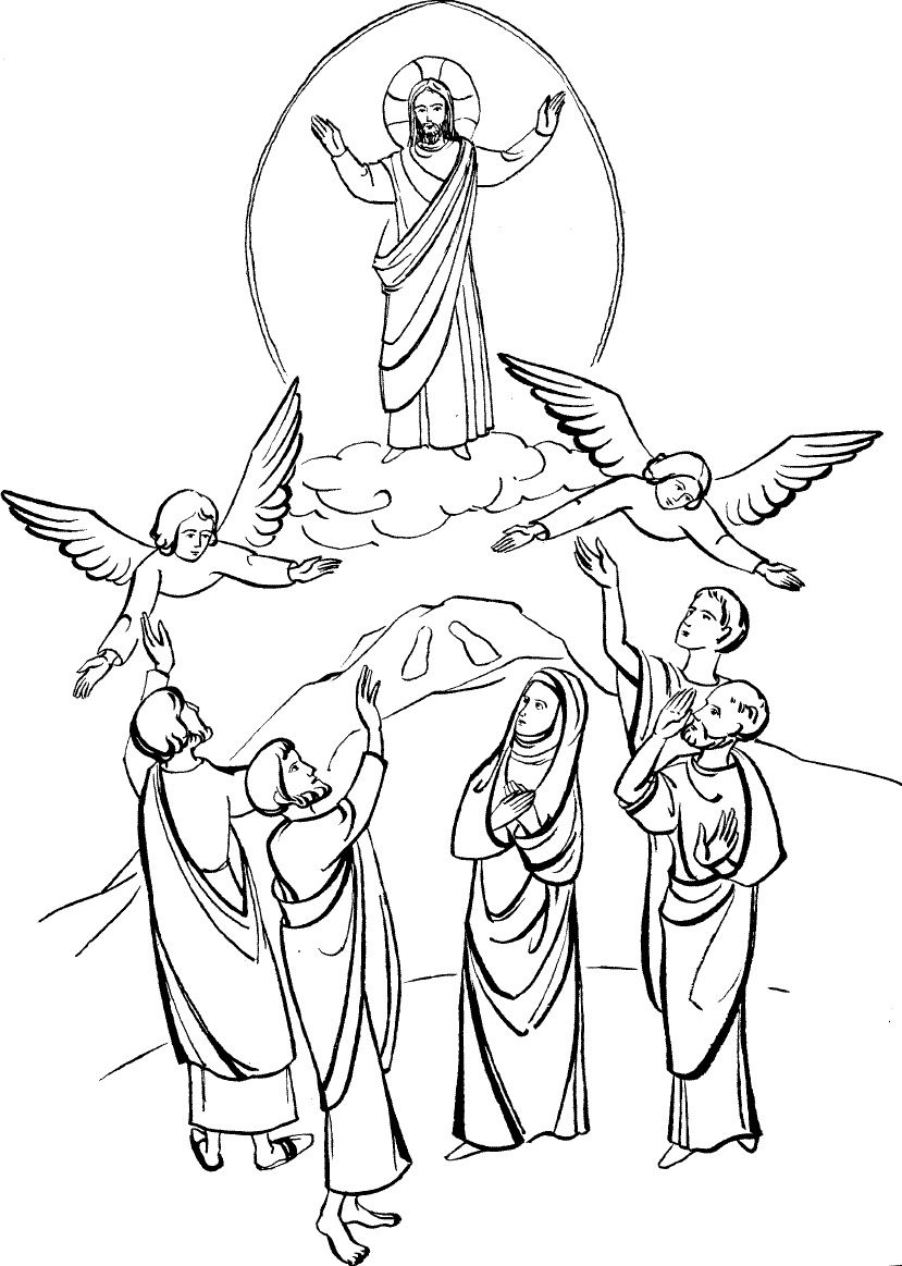 clipart of jesus ascending to heaven - photo #16