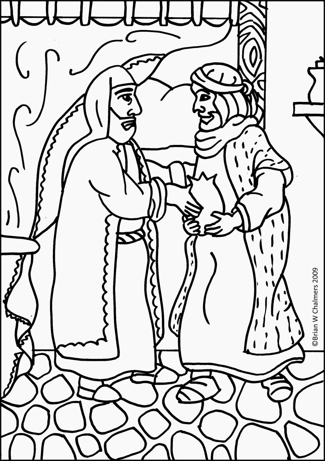 enfant prodique a colorier 01