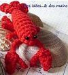 homard au crochet (tuto gratuit DIY) - tutolibre