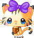 PIXEL Lovely cat by tinuleaf