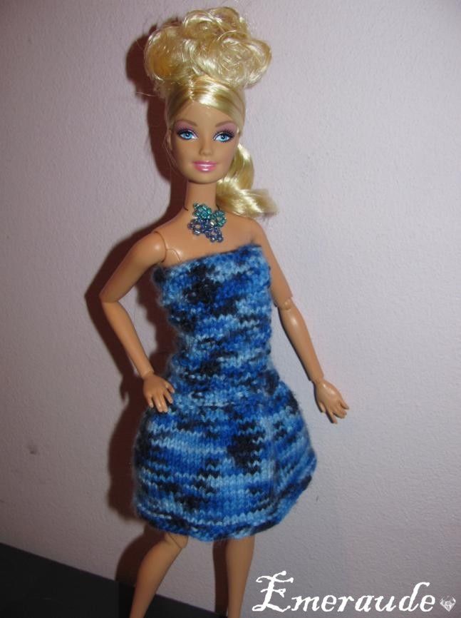 comment tricoter robe barbie