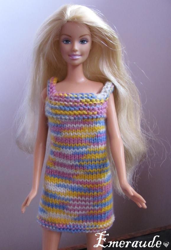Tricot: Robe d'été n°1 pour Barbie - Les passions d'Emeraude