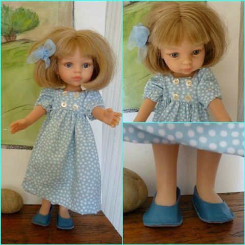 Justine en bleu!