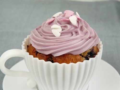 Caissettes à Cupcakes Violet et Blanc