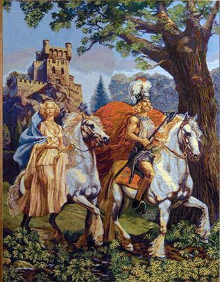 El rey Arturo y Lancelot - Leyendas Medievales