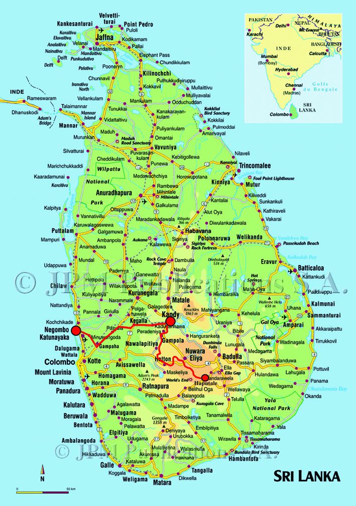 Carte Sri Lanka 3