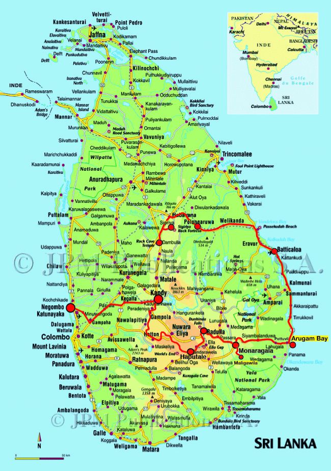 Carte Sri Lanka 10