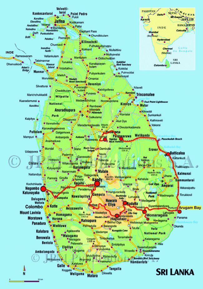 Carte Sri Lanka 9