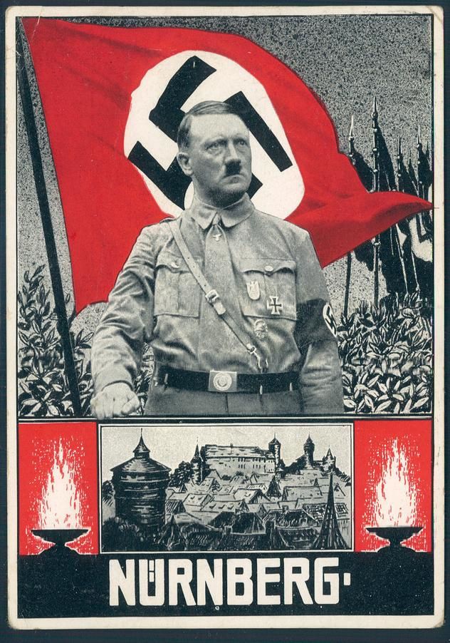 Allemagne Adolf nuremberg Card 1934