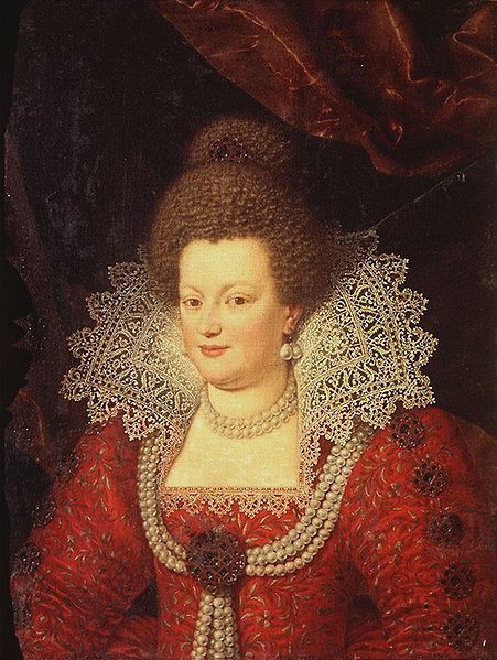 451px-Maria de Medici by Frans Pourbus or Scipione Pulzone