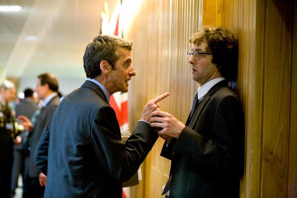 Peter Capaldi et Chris Addison. CTV International Peter Capaldi et Chris Addison. CTV International