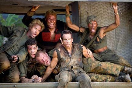 Tropic Thunder - Robert Downey Jr., Nick Nolte, Jack Black et Ben Stiller Tropic Thunder - Robert Downey Jr., Nick Nolte, Jack Black et Ben Stiller