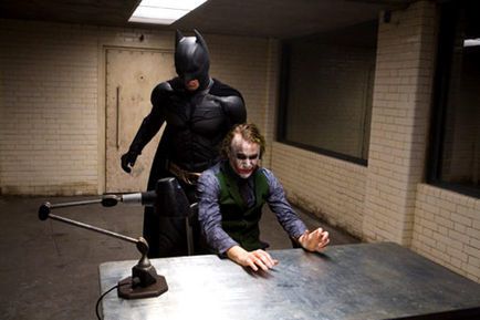 The Dark Knight - Christian Bale et Heath Ledger