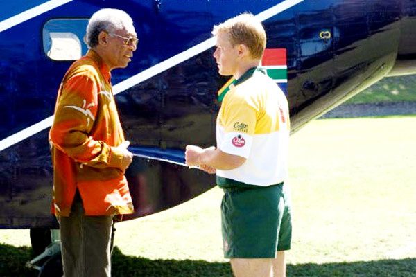 Morgan Freeman et Matt Damon. Warner Bros. France Morgan Freeman et Matt Damon. Warner Bros. France