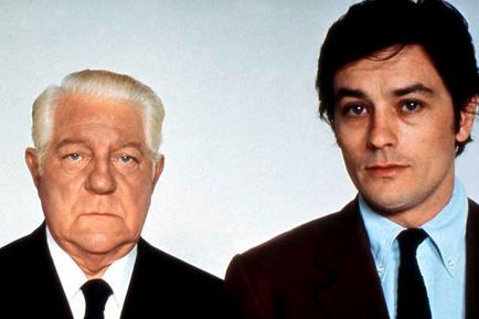 Alain Delon, Jean Gabin, Henri Verneuil dans Le Clan des Siciliens (Photo) Alain Delon, Jean Gabin, Henri Verneuil dans Le Clan des Siciliens (Photo)
