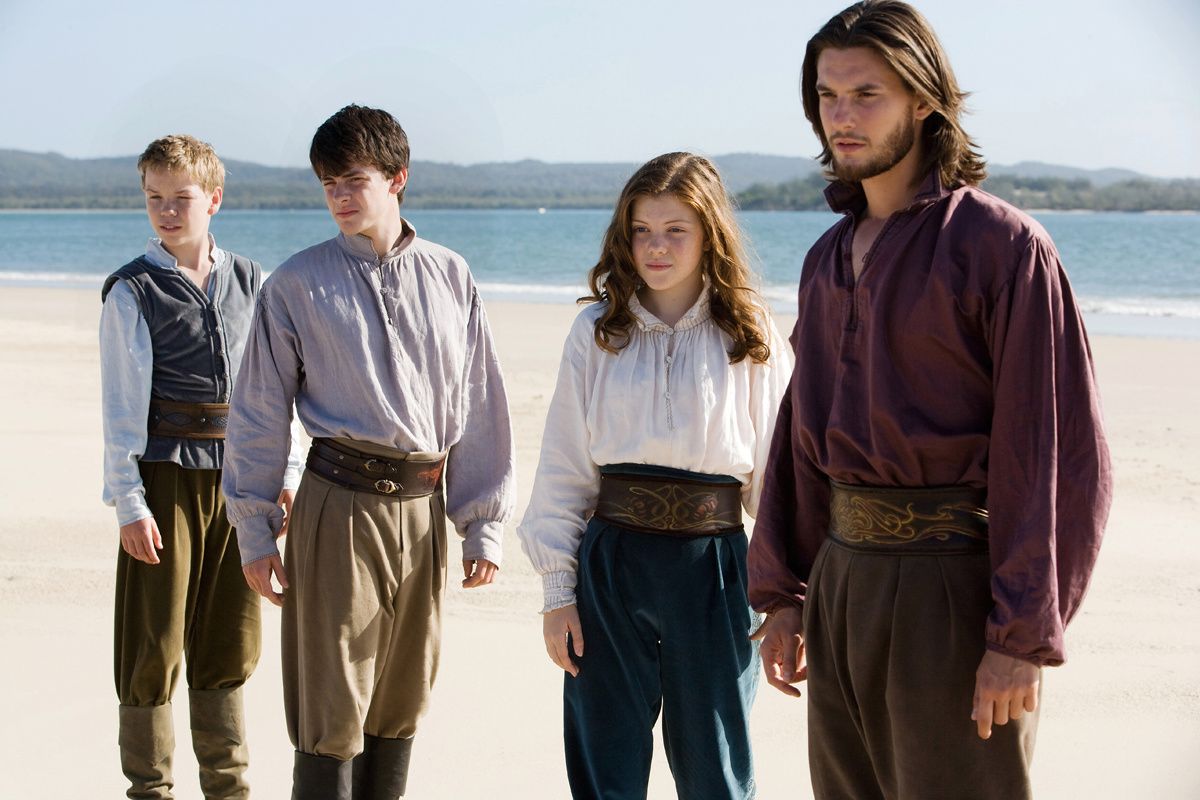 Ben Barnes, Georgie Henley, Skandar Keynes et Will Poulter. Twentieth Century Fox France Ben Barnes, Georgie Henley, Skandar Keynes et Will Poulter. Twentieth Century Fox France