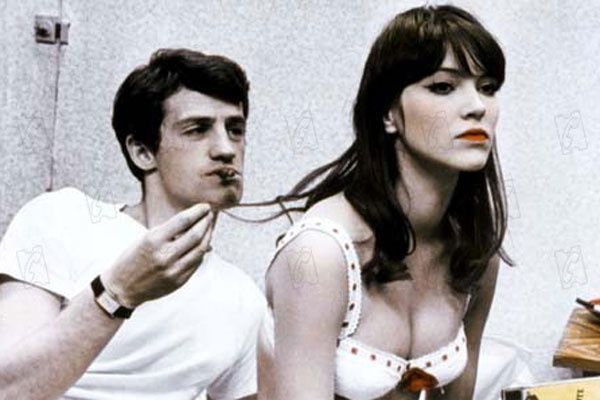 Jean-Paul Belmondo et Anna Karina. Ciné Classic Jean-Paul Belmondo et Anna Karina. Ciné Classic