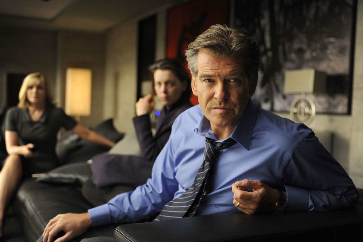 Kim Cattrall, Olivia Williams et Pierce Brosnan. Pathé Distribution
