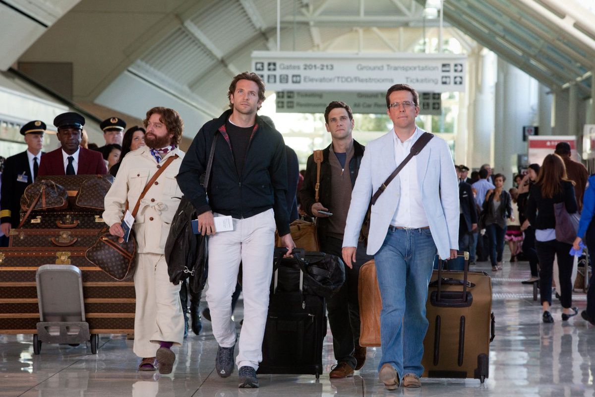 Zach Galifianakis, Bradley Cooper, Ed Helms et Justin Bartha. Warner Bros. France