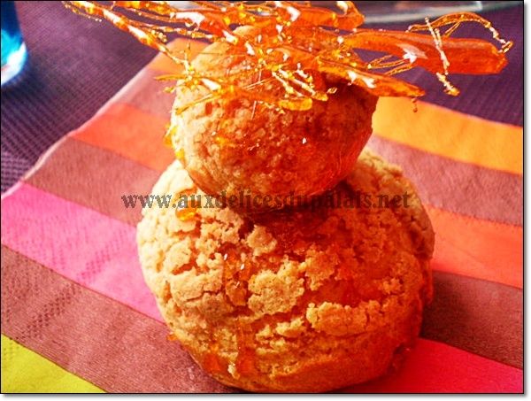 Religieuse au craquelin à la crème mousseline