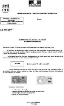 Exemple de document de l'OFII