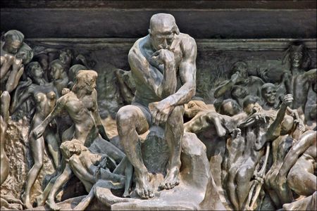 Le penseur de la Porte de l'Enfer (musée Rodin)