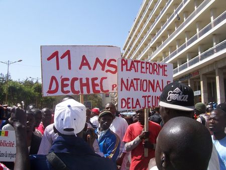 marche de protestation contre le pouvoir de Abdoulaye Wade le 19 mars