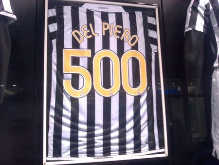 Del Piero 500 Goal Shirt Turin Shop