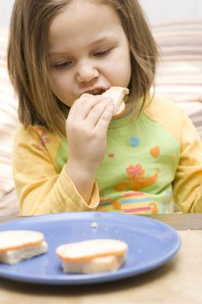 Girl and a sandwich