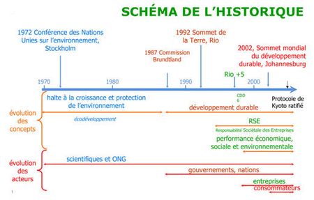shéma de l'historique de la RSE