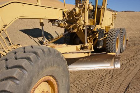 Tractor at a Construction Site