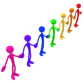Full Spectrum Unity Holding Hands