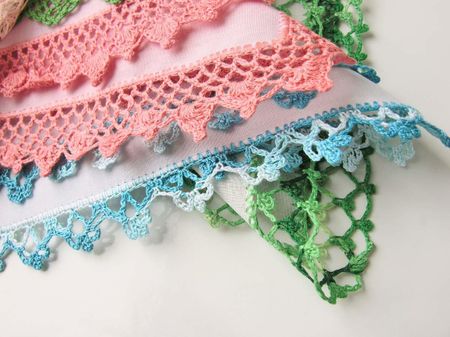 lady's handkerchif with hand-made laces